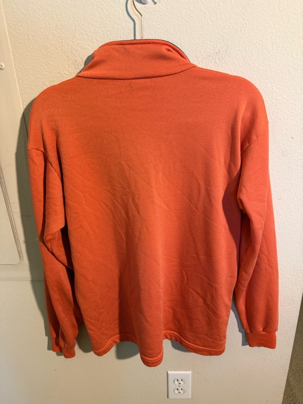 Vintage Patagonia Capilene Orange 1/4 Zip Fleece Pullover Large USA - Picture 3 of 7